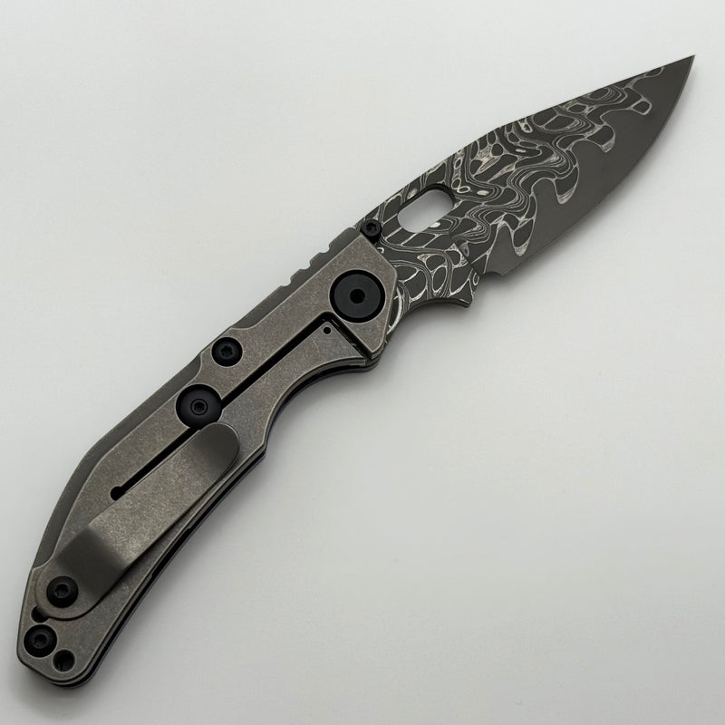 North Mountain Blade BBNM ZircuTi Handles w/ Vegas Forge Damascus Bowi
