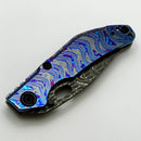 North Mountain Blade BBNM ZircuTi Handles w/ Vegas Forge Damascus Bowie