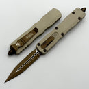 Microtech Dirac D/E Burnt Bronze Champagne 225-1CG-C19