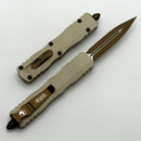 Microtech Dirac D/E Burnt Bronze Champagne 225-1CG-C19