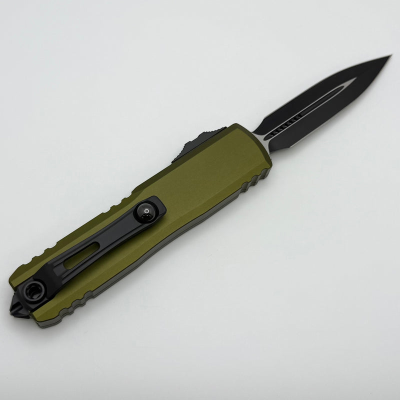 Microtech UTX-85 Gen IV w/ OD Green Handle & Black D/E M390MK 12324-1OD