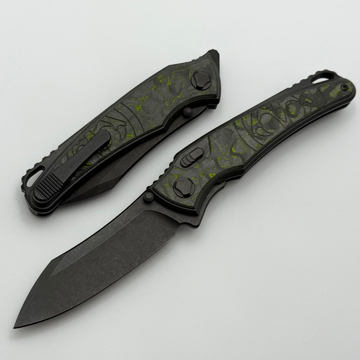 Black Hawk Talon ガスガン Hawk Designs Talon w/ Toxic Green Carbon Overlay DLC Handles & DLC M39