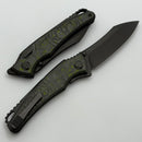 Hawk Designs Talon w/ Toxic Green Carbon Overlay DLC Handles & DLC M390
