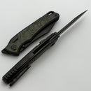 Hawk Designs Talon w/ Toxic Green Carbon Overlay DLC Handles & DLC M390