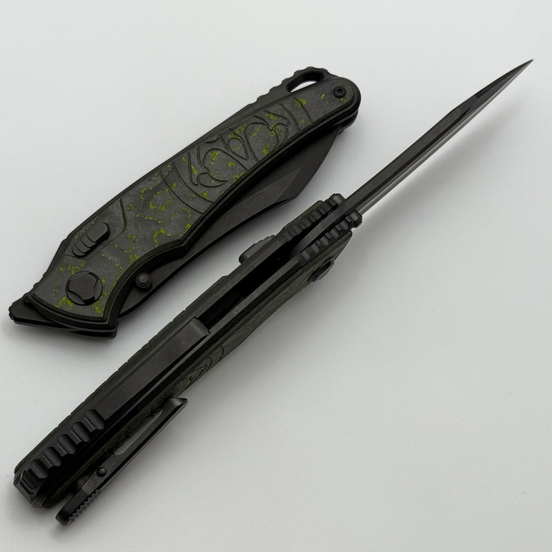 Hawk Designs Talon w/ Toxic Green Carbon Overlay DLC Handles & DLC M39
