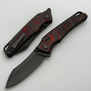 Hawk Designs Talon w/ Lava Flow Fat Carbon Overlay DLC Handles & DLC M390