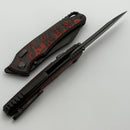 Hawk Designs Talon w/ Lava Flow Fat Carbon Overlay DLC Handles & DLC M390