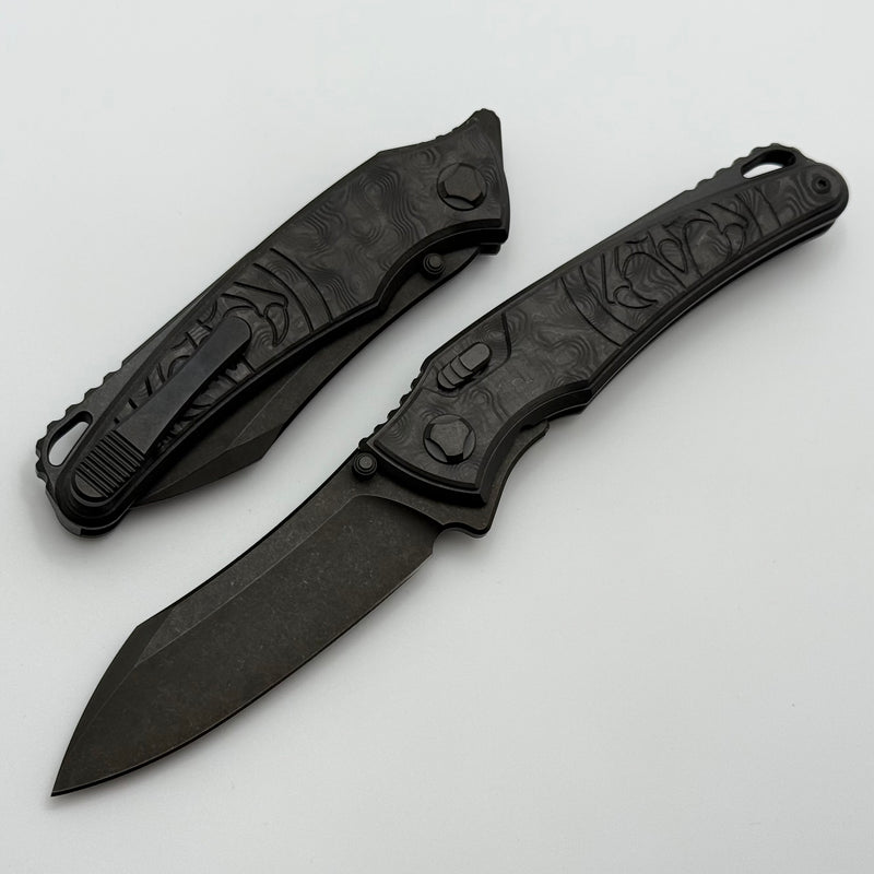 Hawk Designs Talon w/ Black Dunes Fat Carbon Overlay DLC Handles & DLC