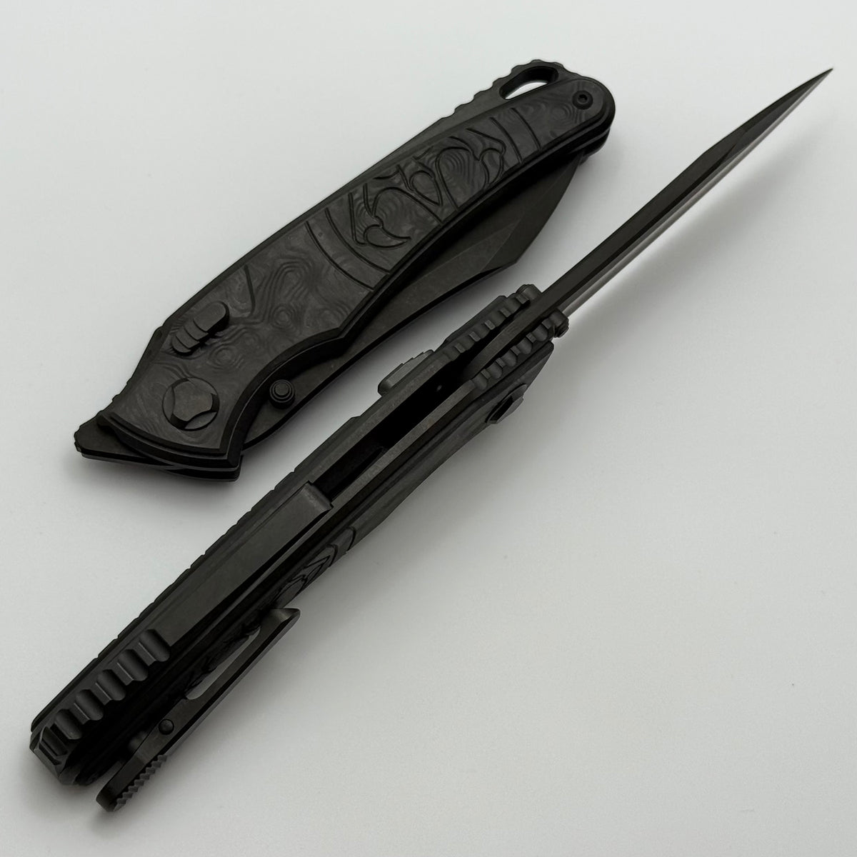 Hawk Designs Talon w/ Black Dunes Fat Carbon Overlay DLC Handles & DLC