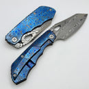 Factory Blem Custom Knife Factory & Rotten Design Full Dress EVO 1.1 ZircuTi Handles w/ Damasteel