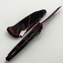 Microtech Socom Elite Auto Weathered Crimson Red w/ T/E Apocalyptic 161A-1WCM