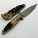 Microtech Socom Elite Auto Tan Handles w/ S/E Apocalyptic 160A-10APTA