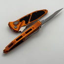 Microtech Socom Elite Auto Orange Handles w/ S/E Stonewash 160A-10OR