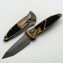 Microtech Socom Elite Auto Tan Handles w/ T/E Apocalyptic 161A-10APTA