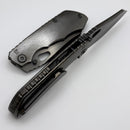 Factory Blem Custom Knife Factory & Rotten Design EVO 1.1 Polished DLC Ti Handles w/ M398