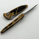 Microtech Socom Elite Auto Tan Handles w/ T/E Apocalyptic 161A-10APTA