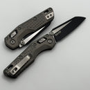 Microtech MSI RAM LOK Mini Natural Clear Frag Aluminum Handles w/ Black M390MK 210M-1FRNC