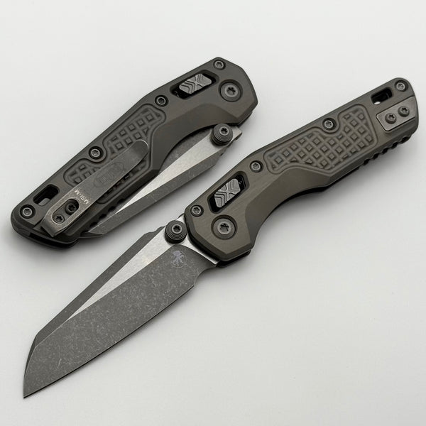 Microtech MSI RAM LOK Mini Natrual Clear Frag Aluminum Handles w/ Apoc