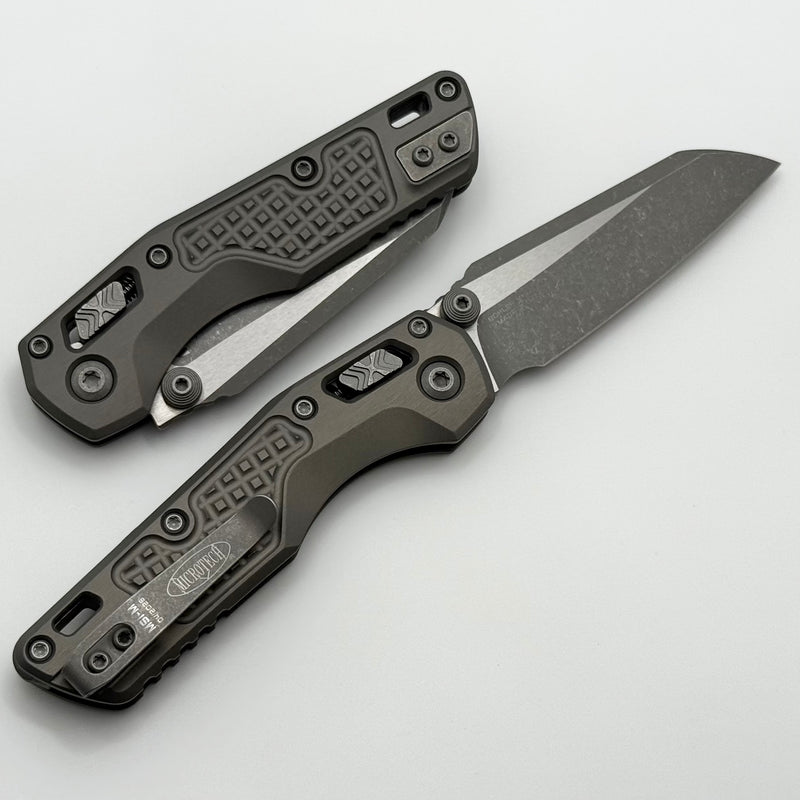 Microtech MSI RAM LOK Mini Natrual Clear Frag Aluminum Handles w/ Apoc