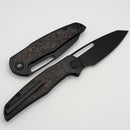 Mallery Designs Phoros V2 w/ PVD Orange Carbon Fiber Inlaid Titanium Handles & PVD S90V