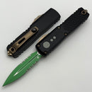 Microtech UTX-85 Gen IV Jedi Master w/ D/E Part-Serrated M390MK Signature Series 12324-2JM