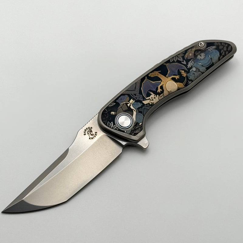 Mechforce & Barker Knives Collab Hokkaido w/ Titanium Handles & Stonew