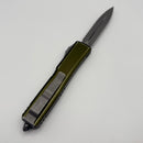 Pre-Owned Microtech Ultratech Double Edge Apocalyptic Full Serrated & Distressed OD Green 122-12DOD