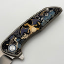 Mechforce & Barker Knives Collab Hokkaido w/ Titanium Handles & Stonewash MagnaCut (In House Modified)