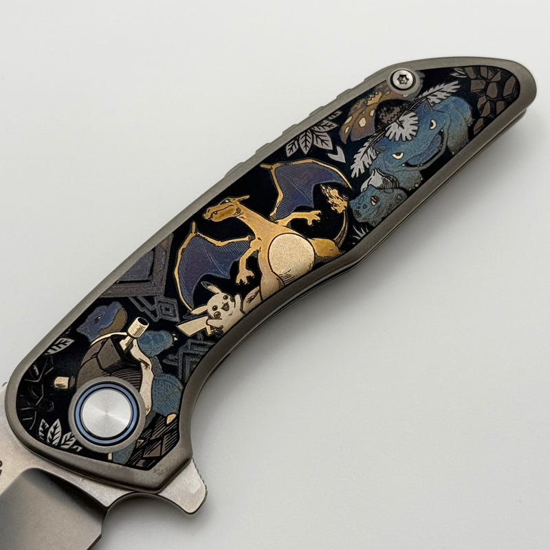 Mechforce & Barker Knives Collab Hokkaido w/ Titanium Handles & Stonew