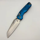 Pre-Owned Microtech Knives MSI RAM LOK Blue Frag Aluminum & Stonewash M390MK 210-10FRBL