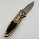 Pre-Owned Microtech Socom Elite Auto Tan Handles w/ S/E Stonewash 160A-10TA