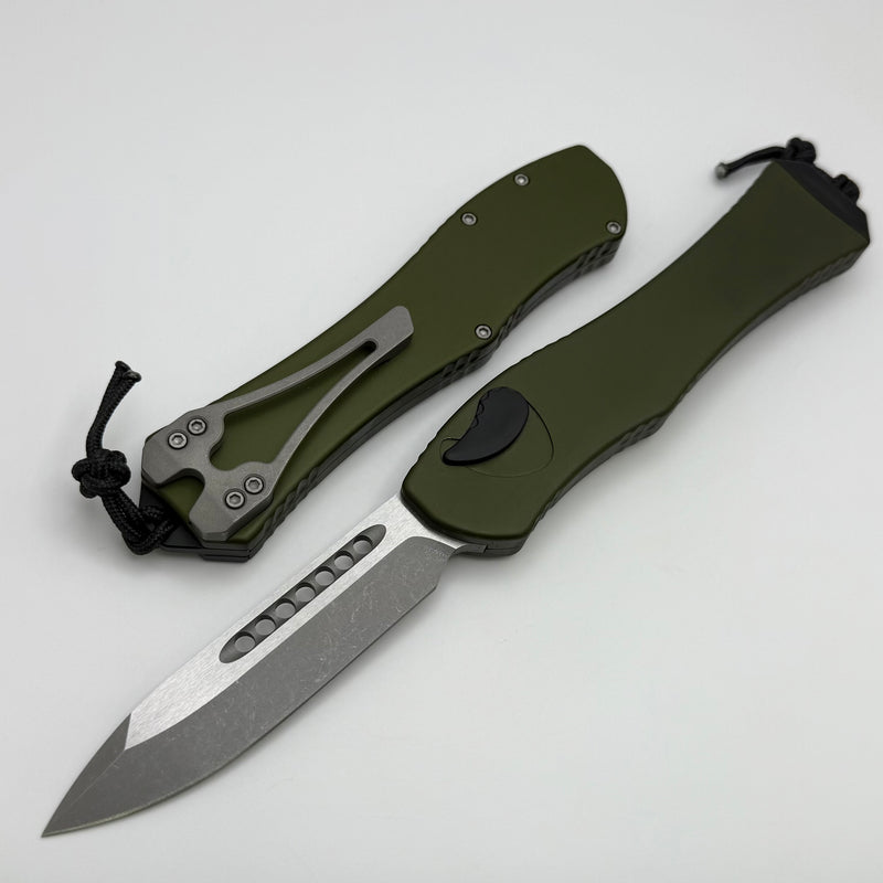 Heretic Hydra V4 w/ OD Green Aluminum Handle & Battleworn S/E H407-5A-OD