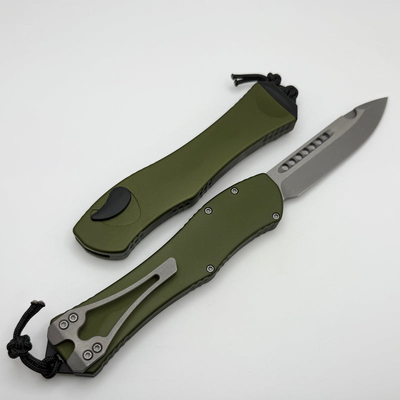 Heretic Hydra V4 w/ OD Green Aluminum Handle & Battleworn S/E H407-5A-OD