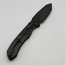 Pre-Owned Microtech ANAX Titanium DLC Tanto M390 & Carbon Fiber Inlay 191C-1DLCTCFITI