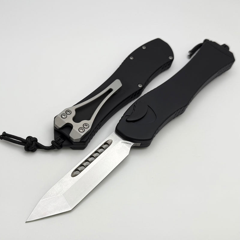 Heretic Hydra V4 w/ Black Aluminum Handle & Stonewash Tanto H406-2A