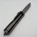 Pre-Owned Microtech Scarab 2 Gen 3 S/E Natural Clear Apocalyptic Standard w/ Spine Fluted Blade 1278-10APNC