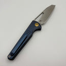 Pre-Owned Vosteed Gavko Knives Leopard w/ Blue Titanium Handle & M390 A2502