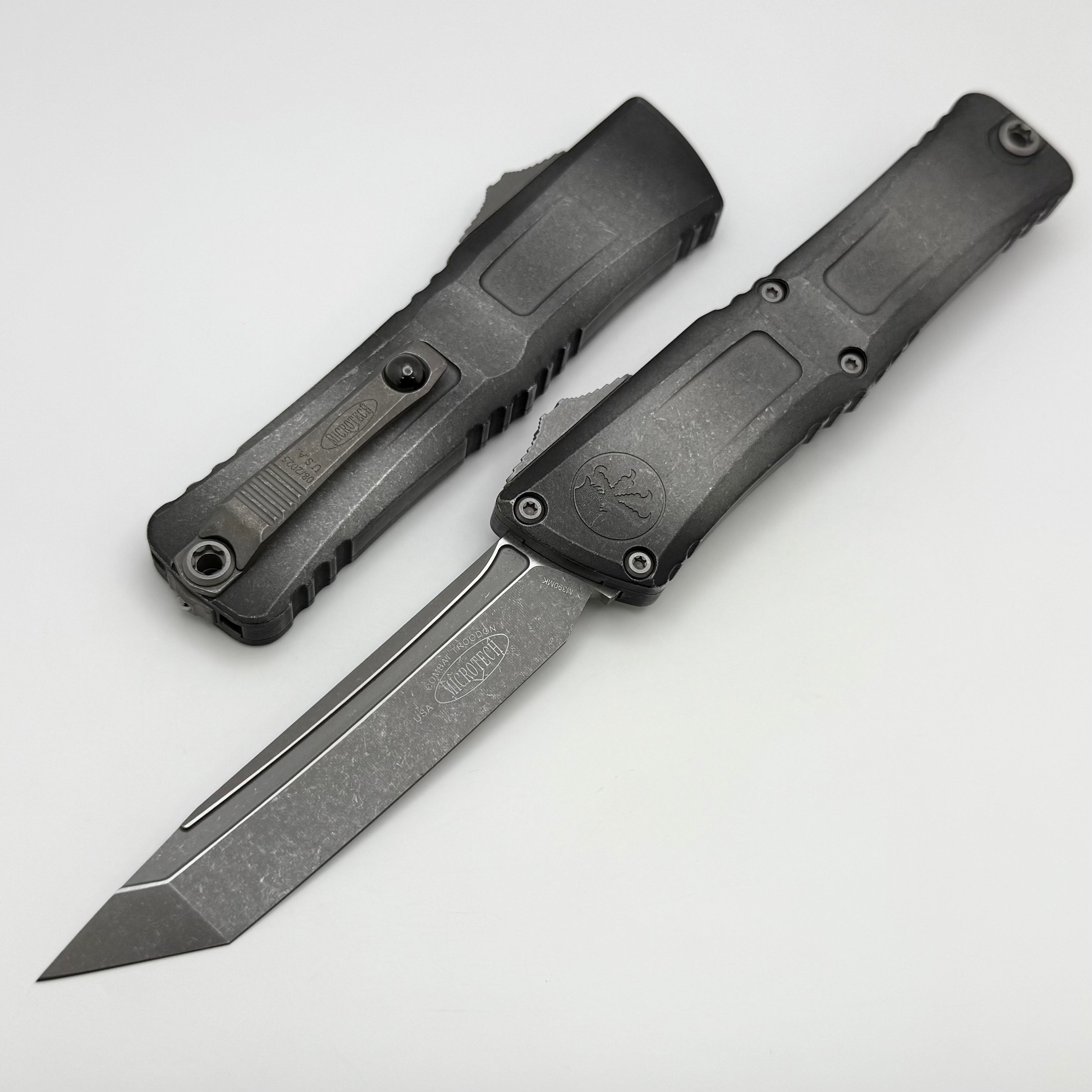 Microtech Knives Combat Troodon Gen III Apocalyptic Weathered Metal Ta
