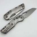 Microtech Marfione Select MSI RAM LOK Frag Titanium Handles w/ Double Vapor Blast & Flamed Accents & Full Serrated Stonewash M390MK 210-12FRMS4