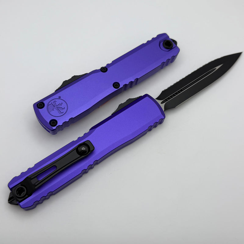 Microtech Ultratech Gen IV D/E Tactical Full Serrated w/ Purple Handle 11224-3PU