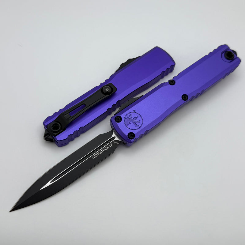 Microtech Ultratech Gen IV D/E Tactical Standard w/ Purple Handle 11224-1PU
