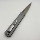 Pre-Owned Pro-Tech Godfather w/ Grey Handle & Satin 154-CM Blade 921-Satin-Grey