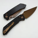 Tenable Knives Fenrir Black Frag G10 Handles & Rose Gold Coated Nitro-V T1034V8