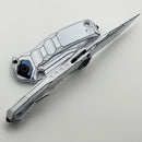 Custom Knife Factory & Anthony Marfione Collaboration Ratax White Cel Shade Titanium Integral w/ M398