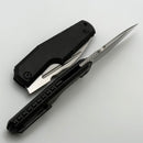 Custom Knife Factory GTK Elementak w/ Black Crystal Titanium Handles & M398