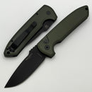 Pro-Tech Les George Rockeye Green Smooth Handle & DLC MagnaCut LG3103-Green