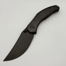 Pre-Owned Custom Knife Factory Blava w/ Matte DLC Milled Titanium & M398
