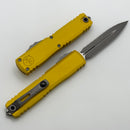 Microtech Ultratech Gen IV D/E Apocalyptic Full Serrated w/ Yellow Handle 11224-12APYW