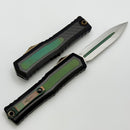 Marfione Custom Atreus w/ Mirror Polish D/E M390MK & Black Aluminum Handle w/ Carbon Fiber & Antique Green/Bronze Titanium Accents