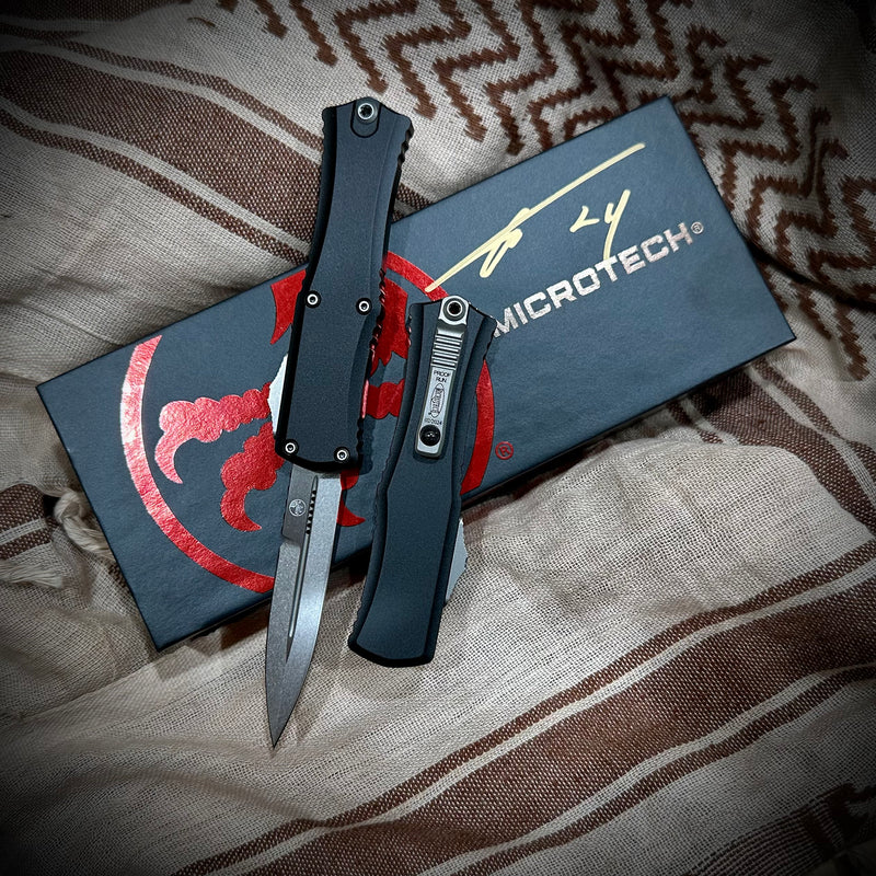 Microtech Knives Mini Hera Stonewash Bayonet M390MK w/ Black Handle Proof Run 1701M-10PR ONE PER HOUSEHOLD